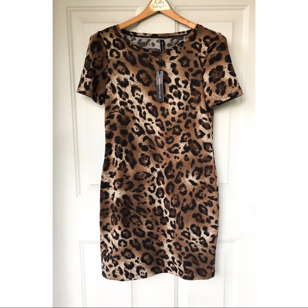 W118 NWT Cheetah Print Dress